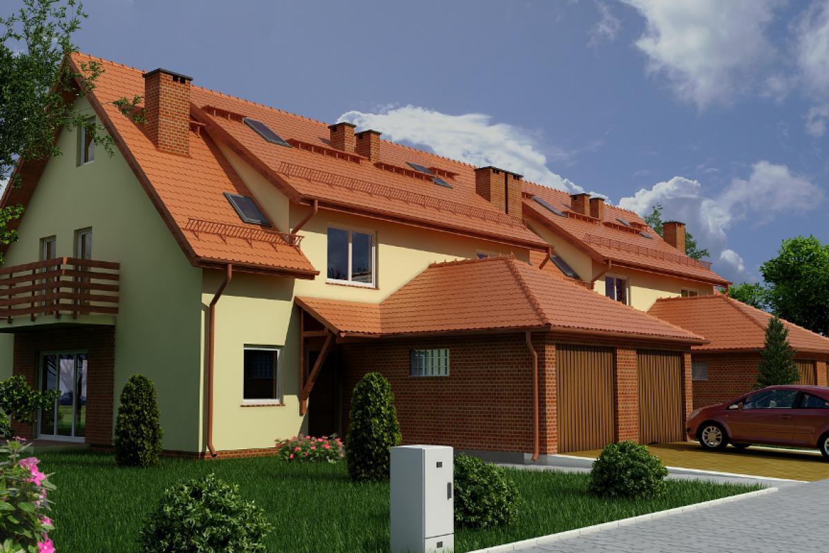 Osiedle domów w zabudowie szeregowej ul. Lipska - Wrocław, Osobowice, ul. Lipska, SM Leśna - zdjęcie 1