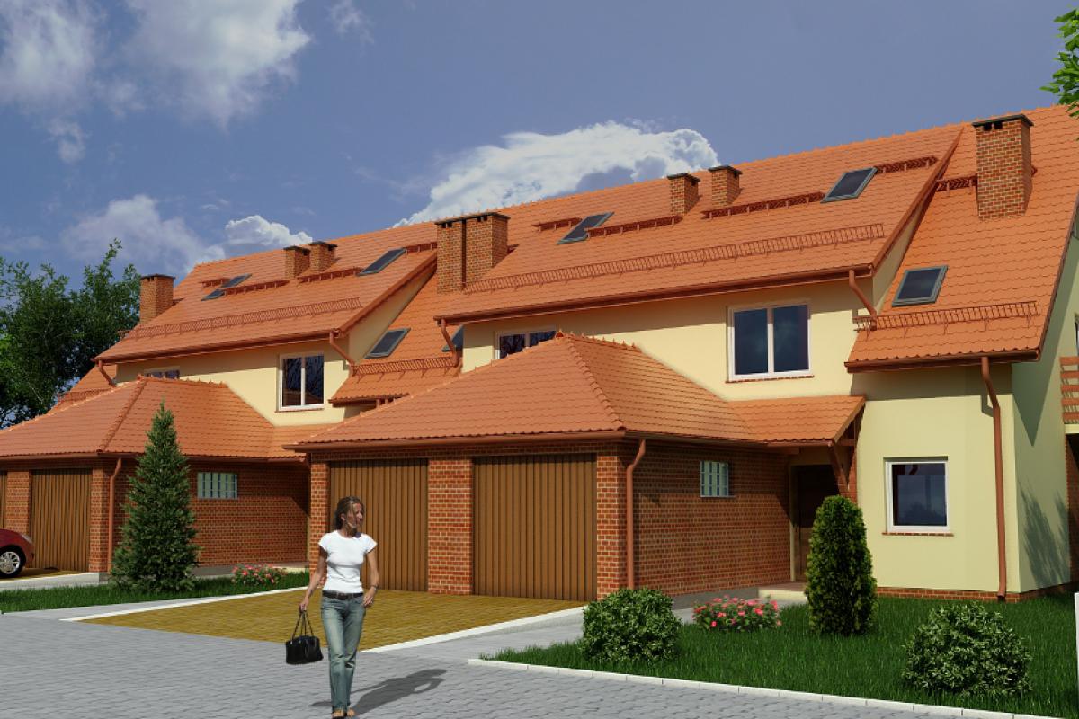 Osiedle domów w zabudowie szeregowej ul. Lipska - Wrocław, Osobowice, ul. Lipska, SM Leśna - zdjęcie 2